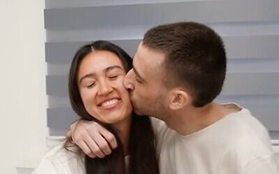 Noa Argamani is reunited with her partner Avinatan Or. Photo: Facebook