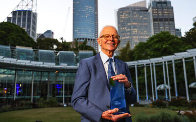 Prof Henry Brodaty with his award. Photo: NADC/Salty Dingo