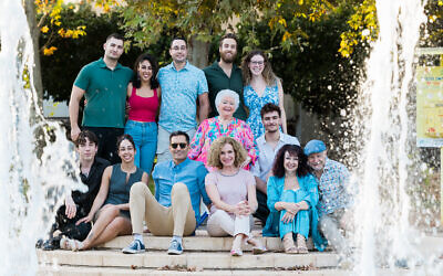 Lynda Ben-Menashe (bottom row, 2nd from right) with family in Israel.