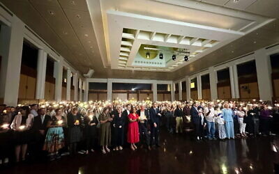 The vigil held at Parliament House in Canberra in its Great Hall on December 21, 2025. Photos: Facebook