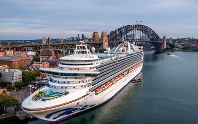 Crown Princess in Sydney Harbour during a recent cruise.