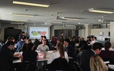 Students at the roundtable. Photo: Supplied