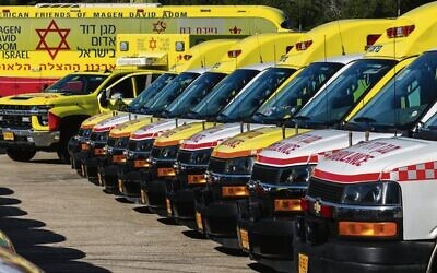 MDA ambulances in Israel.