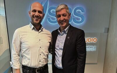 Technion Australia CEO Yoash Dvir (left) with Reda Mansour in Australia. 
Photo: Supplied.