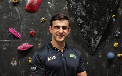 Australian para climbing national team member Matt Caruana.