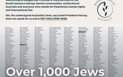 Part of the ad published by the "Council of Australian Jews". Photo: Jewish News UK