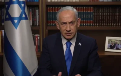 Prime Minister Benjamin Netanyahu announces strikes against Iran, on February 28, 2026. (Screen capture/X)
