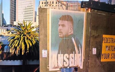 One of the offensive posters in Melbourne. Photo: Supplied