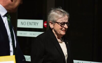 Commissioner Virginia Bell arrives at the Law Courts Building, Sydney, 
on February 24.Photo: AAP Image/Sarah Wilson