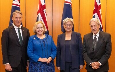 From left: Richard Marles, Judith Collins, Penny Wong and Winston Peters. Photo: Facebook