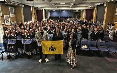 The Gvilis spoke at schools, synagogues and private homes while in Australia. Photo: Yeladim Shelanu.