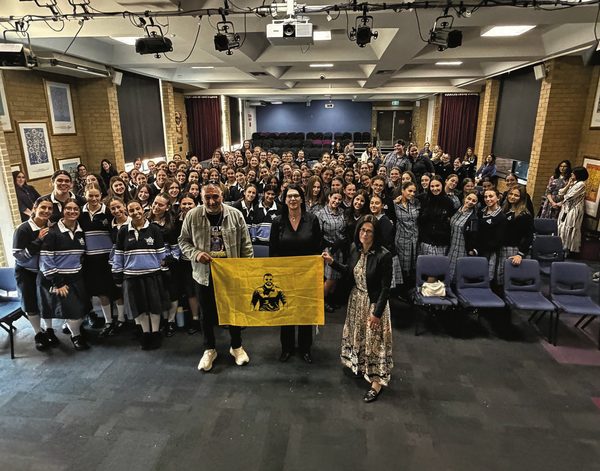 The Gvilis spoke at schools, synagogues and private homes while in Australia. Photo: Yeladim Shelanu. The Gvilis spoke at schools, synagogues and private homes while in Australia. Photo: Yeladim Shelanu.