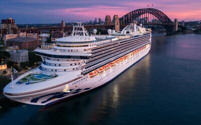 Crown Princess in Sydney Harbour during a recent cruise.