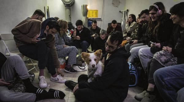 Israelis take cover in a public shelter in Tel Aviv as a siren sounds warning of incoming ballistic missiles from Iran. Photo: Chaim Goldberg/Flash90 Israelis take cover in a public shelter in Tel Aviv as a siren sounds warning of incoming ballistic missiles from Iran. Photo: Chaim Goldberg/Flash90