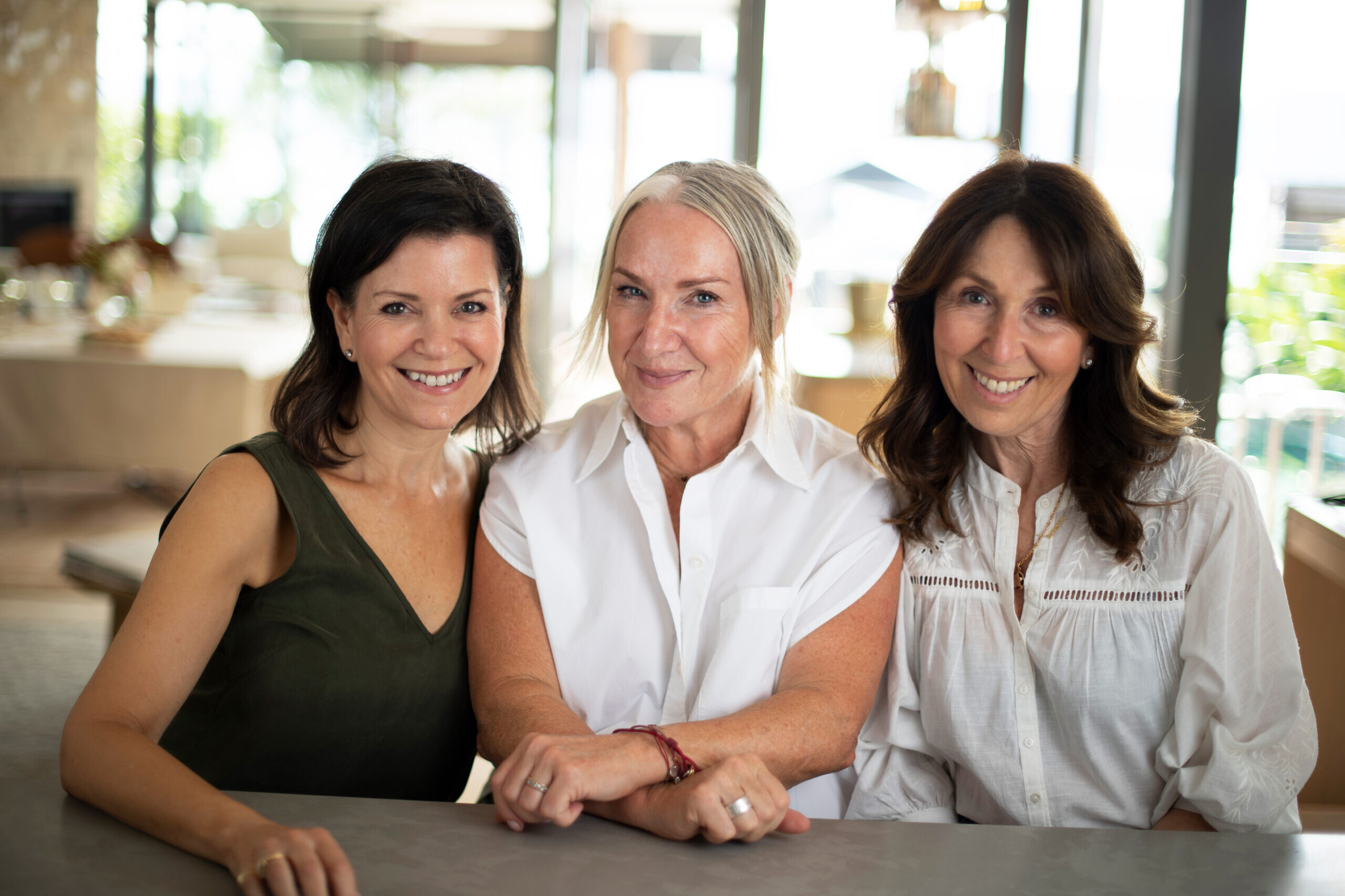 From left: Merelyn Chalmers,
Lisa Goldberg and Natanya Eskin.
Photo: Alan Benson From left: Merelyn Chalmers,
Lisa Goldberg and Natanya Eskin.
Photo: Alan Benson