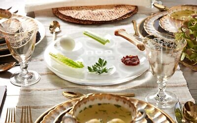 Seder table. Photo: SociaL media