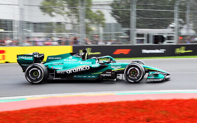 Lance Stroll navigates turn 3 at Albert Park on Sunday afternoon. Photo: Peter Haskin Photography