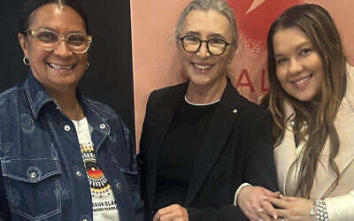 From left: Nova Peris, Lisa Jackson Pulver and Alexandra Senter. Photo: Supplied