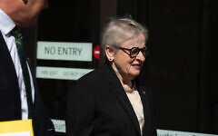 Virginia Bell arrives for the Royal Commission on Antisemitism and Social Cohesion at the Law Courts Building, Sydney, Tuesday, February 24, 2026. Photo: AAP Image/Sarah Wilson