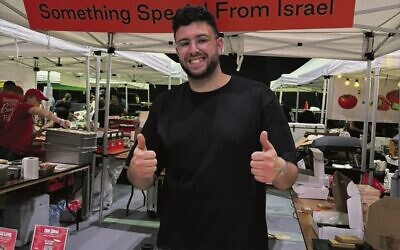 Esek co-founder Ofek Moscovich at last month's Sydney Jewish Food Festival.