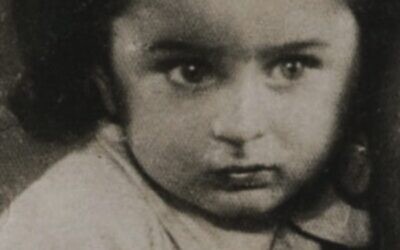 Mark Spigelman as a young child disguised as a girl.