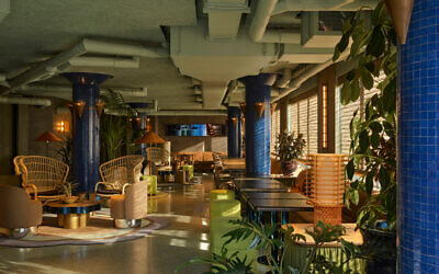The terrace lounge at the new Hannah St Hotel.