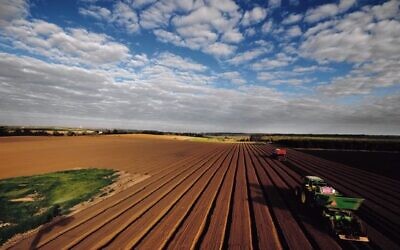 The agricultural fields of Nir Oz. Photo: JNF