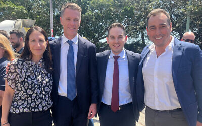 From left, JBD CEO Michele Goldman, NSW Premier Chris Minns, JBD President David Osip, Multicultural NSW CEO Joseph La Posta.