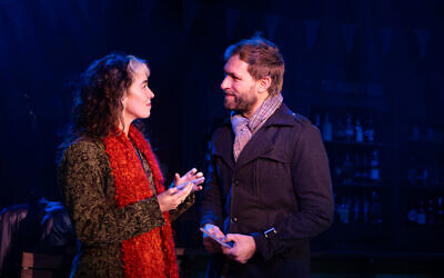 Girl (Sian Fuller) and Guy (Mark Taylor) team up to record an album in the musical Once. Photos: Natalie Edge