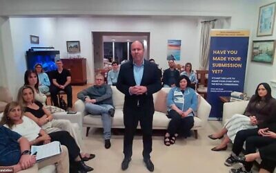 Josh Frydenberg opening the national Share Your Story Zoom session.