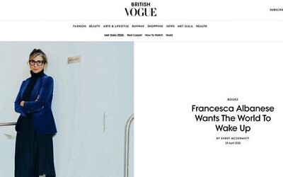 British Vogue's soft treatment of UN Special Rapporteur Francesca Albanese.