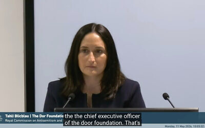 Tahli Blicblau addresses the Royal Commission. Screenshot: YouTube