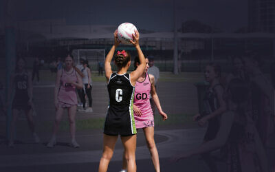 Illustrative: Maccabi playing netball (against a different team) in 2025. This image has been edited using AI.