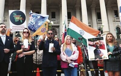 Hindus have been supportive of the Jewish community since October 7 and before. Photo: Bruce Hill.
