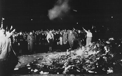 Book burning, May 10th 1933, Berlin, Opernplatz. Photo: Wikipedia