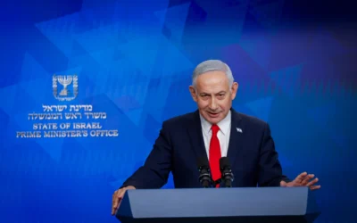 Israeli Prime Minister Benjamin Netanyahu holds a press conference in Jerusalem, June 15, 2026. Photo: Olivier Fitoussi/POOL