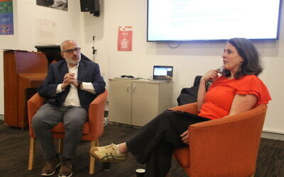 Jeff Finkelstein (left) and Maggie Feinstein.