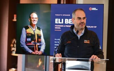 Eli Beer talks to The AJN. Photo: Screenshot