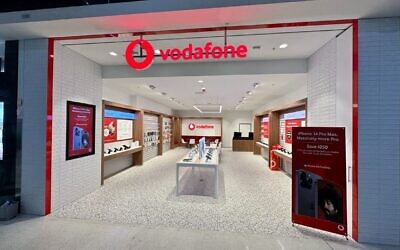 A Vodaphone store. Photo: LinkedIn.