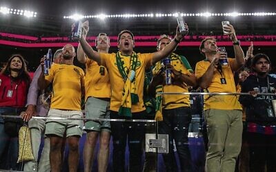 Australian fans cheers during last week's FIFA World Cup game between Paraguay and Australia. 
Photo: Thurman James/Cal Sport Media/Sipa USA