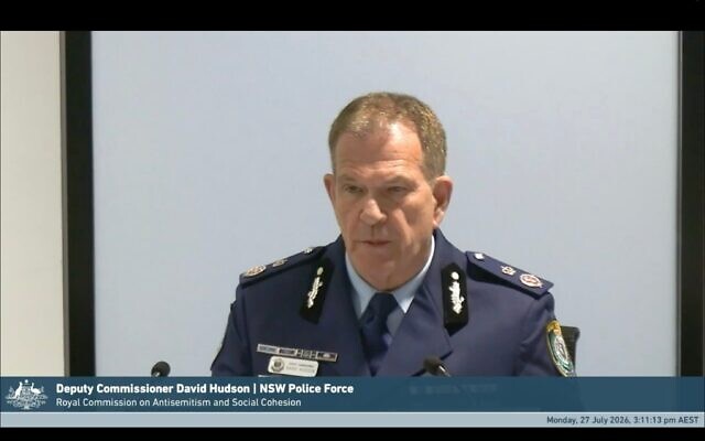 Deputy Commissioner David Hudson, NSW Police. Photo: screenshot Deputy Commissioner David Hudson, NSW Police. Photo: screenshot