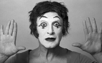 Marcel Marceau in New York City, March 1973. Photo: Jack Mitchell/Getty Images via JTA