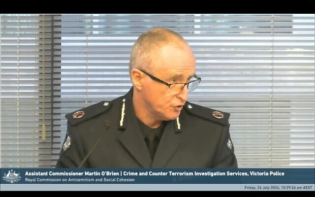 Assistant Commissioner Martin O'Brien, Victoria Police. Photo: Screenshot