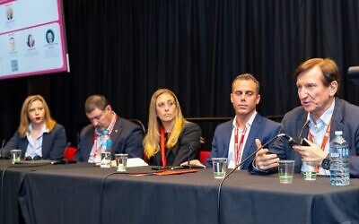 Panel on the Royal Commission during the NSW Labor Conference.  Photo: Facebook @Ron.hoenig