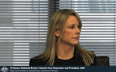 Professor Rebekah Brown. Photo: screenshot