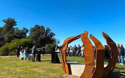 The unveiling of "In Them We See Ourselves". Photo: NSW Jewish Board of Deputies