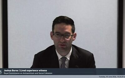 Josh Burns at the Royal Commission.