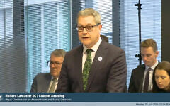 Counsel Assisting Richard Lancaster SC.