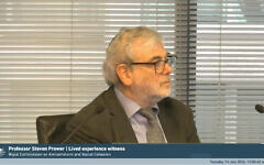 University of Melbourne professor Steven Prawer gives evidence to the Royal Commission on Tuesday.