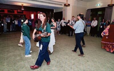 Musical havdalah at the 2024 UPJ Biennial. Photo: Joe Lewit